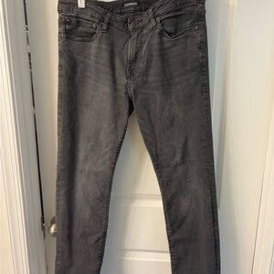 Express Gray Slim Fit Jeans